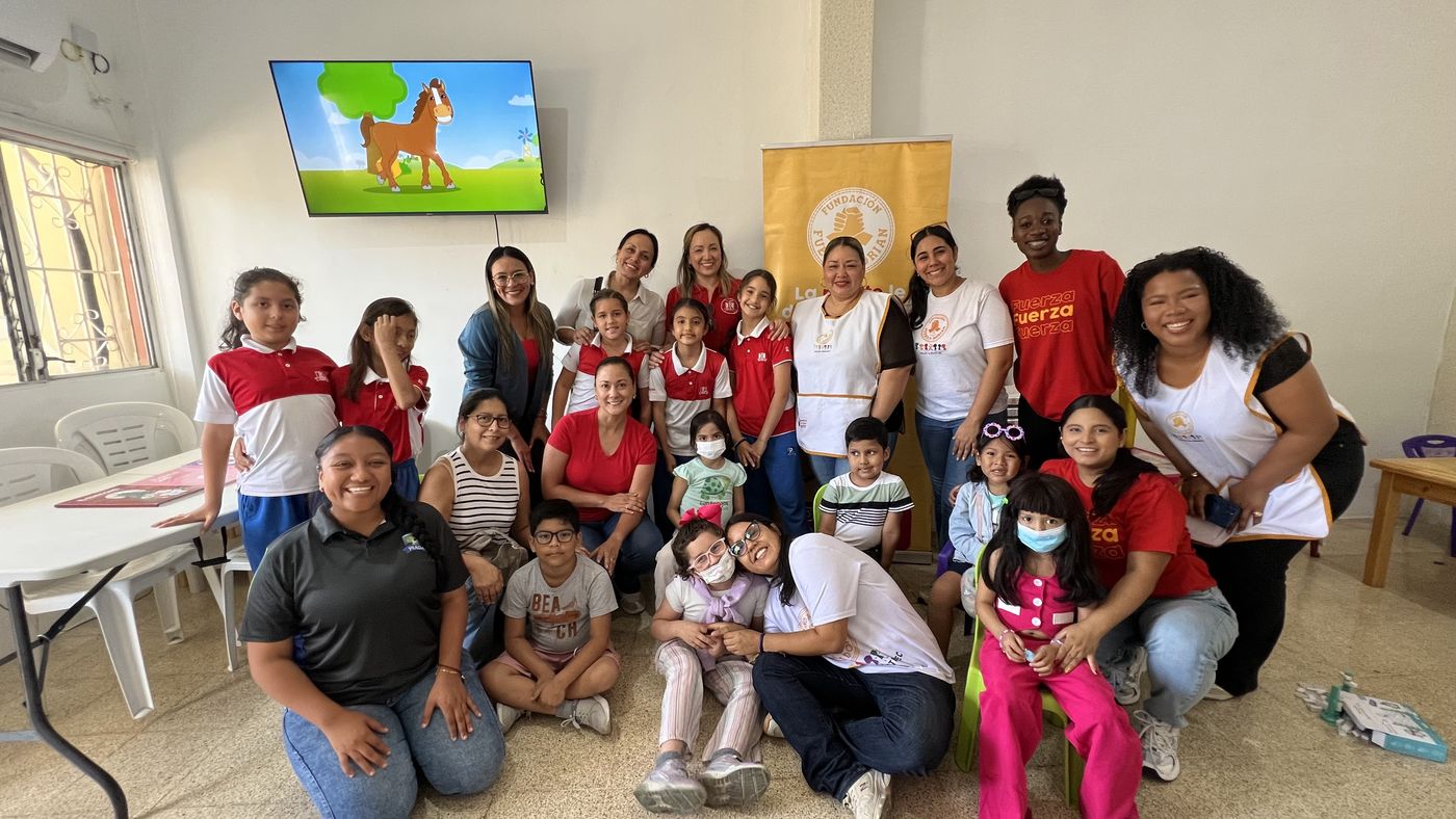 Praga families sharing as a community